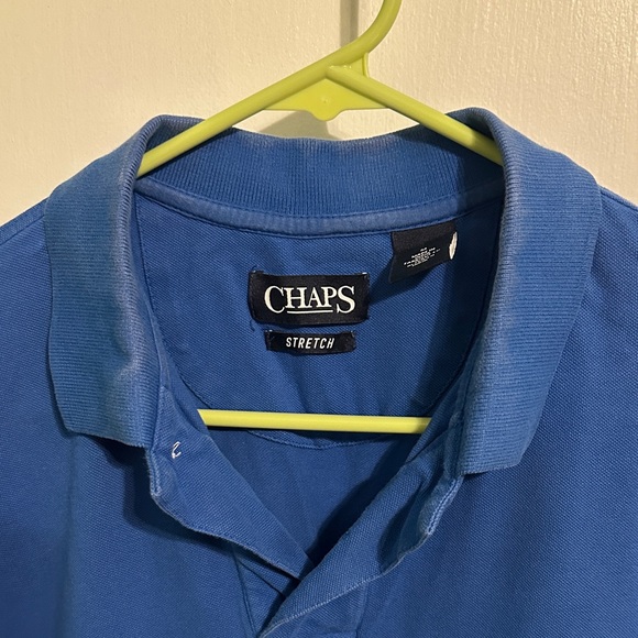 Chaps Men's Vibrant Blue Polo Shirt - Picture 3 of 4